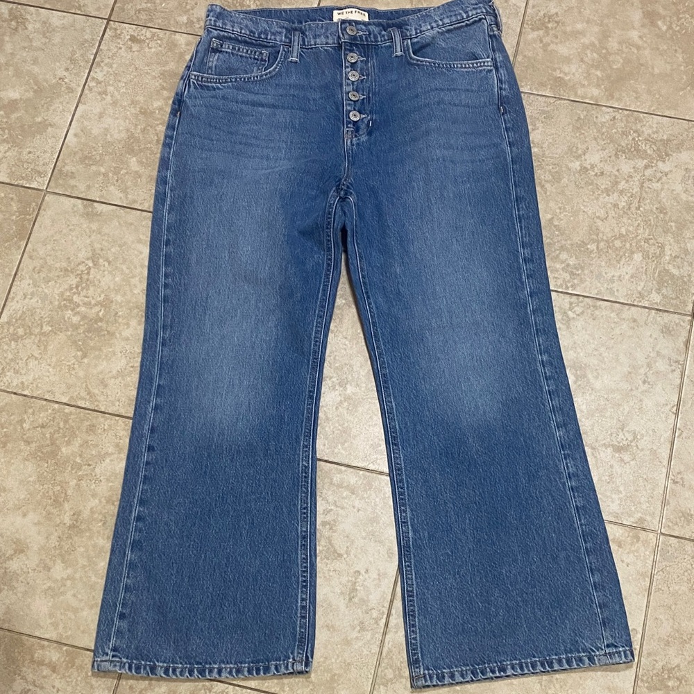 We The Free Nia Boyfriend Button-Fly Wide-Leg Jeans